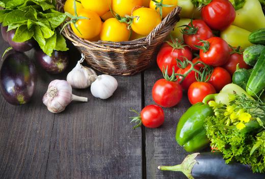 Aubergines belong to the nightshade family of plants, as do tomatoes and potatoes.