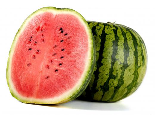 Watermelon is sometimes pickled.