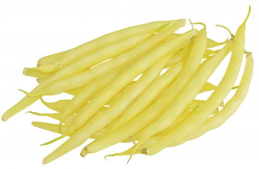 Wax beans are a type of bright yellow edible bean.