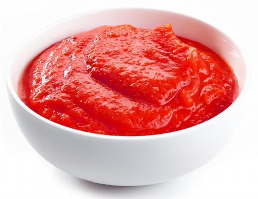 Tomato puree is the main ingredient in tomato soup.