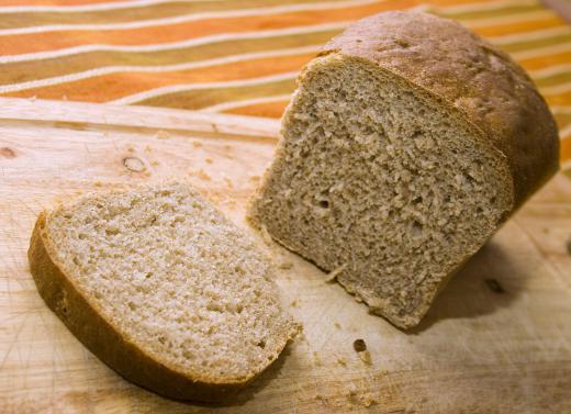 Graham flour bread is usually darker in color.