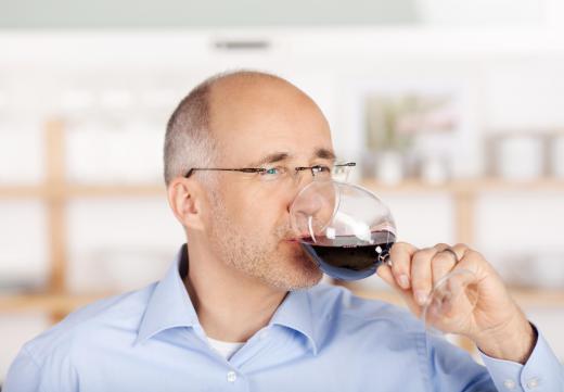 A wine merchant sells wine.