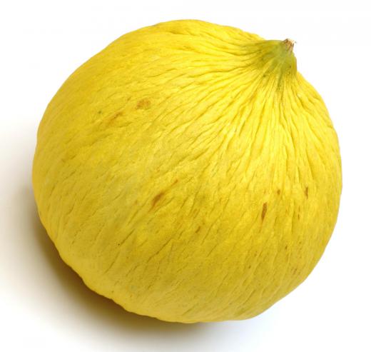 Melon, like the casaba, can be chopped into cubes for use on a kabob.